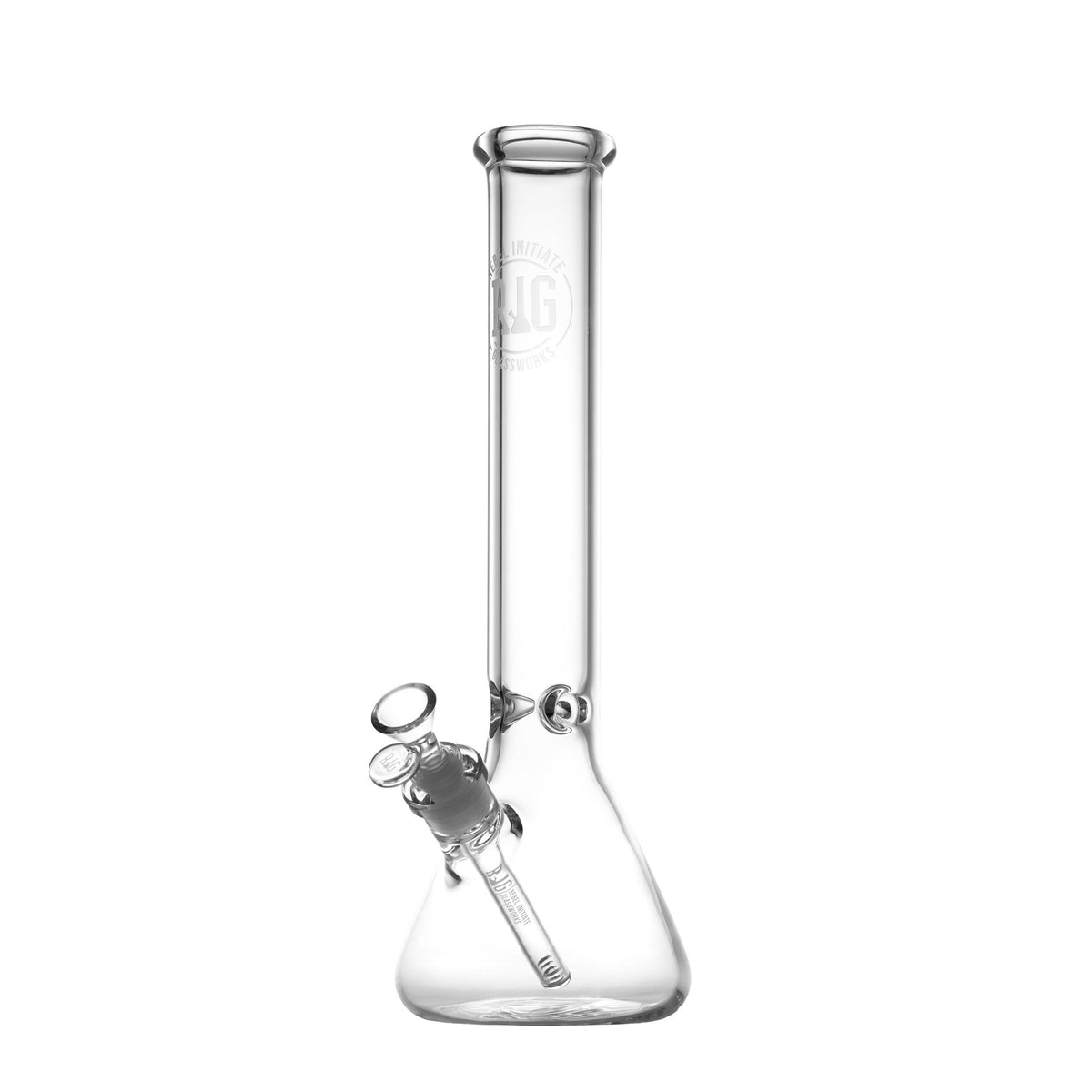 16'' 7mm Borosilicate Glass Beaker Tube – REBEL INITIATE GLASSWORKS
